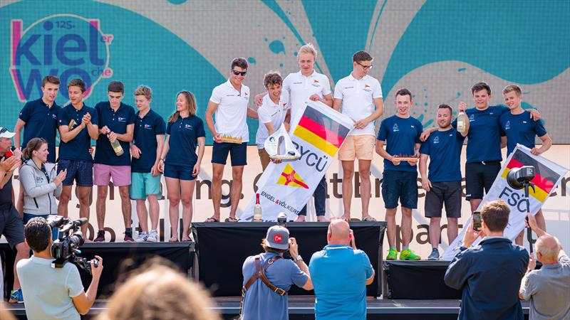 Bodensee Yacht Club Überlingen from Germany win the Youth SAILING Champions League photo copyright Kiel Week / Sascha Klahn taken at Kieler Yacht Club and featuring the J70 class