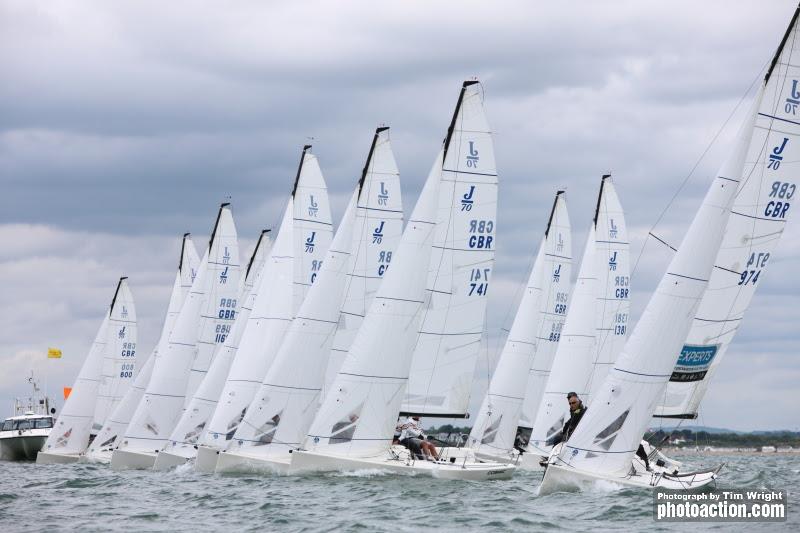 Day 1 of the Landsail Tyres J-Cup photo copyright Tim Wright / www.photoaction.com taken at Royal Southern Yacht Club and featuring the J70 class