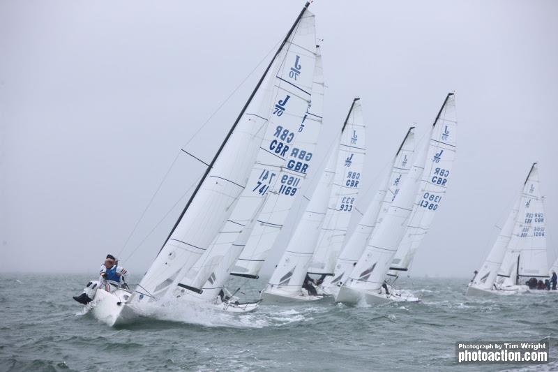 Day 2 of the Landsail Tyres J-Cup photo copyright Tim Wright / www.photoaction.com taken at Royal Southern Yacht Club and featuring the J70 class