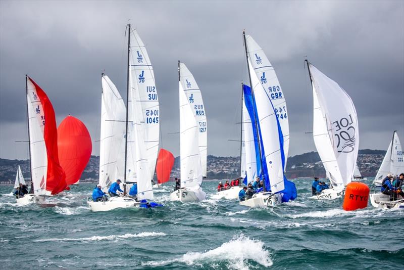 2019 J/70 World Championships photo copyright Sportography taken at Royal Torbay Yacht Club and featuring the J70 class