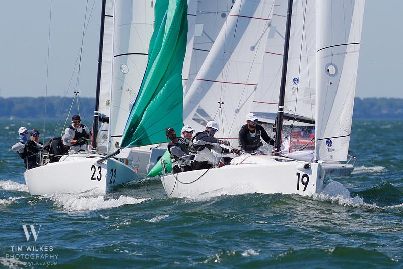 2019 J70 North American Championship - Day 3 photo copyright Tim Wilkes taken at Edgewater Yacht Club and featuring the J70 class