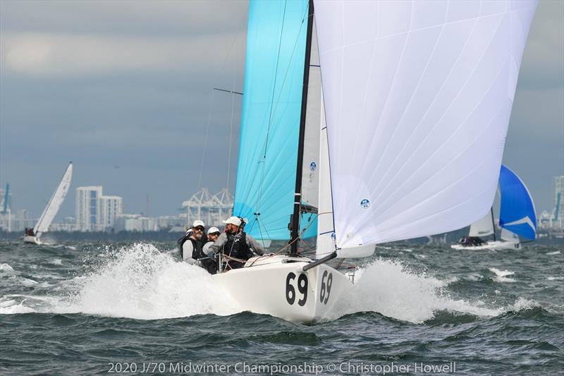 2020 J 70 Midwinter Championship - Day 1 photo copyright Christopher Howell taken at Coral Reef Yacht Club and featuring the J70 class