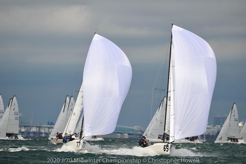 2020 J 70 Midwinter Championship - Day 1 photo copyright Christopher Howell taken at Coral Reef Yacht Club and featuring the J70 class