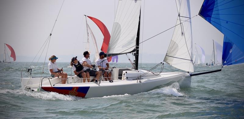 Royal Southern YC Charity Cup Regatta - Annabel Vose's J/70 Boysterous  photo copyright Louay Habib taken at Royal Southern Yacht Club and featuring the J70 class