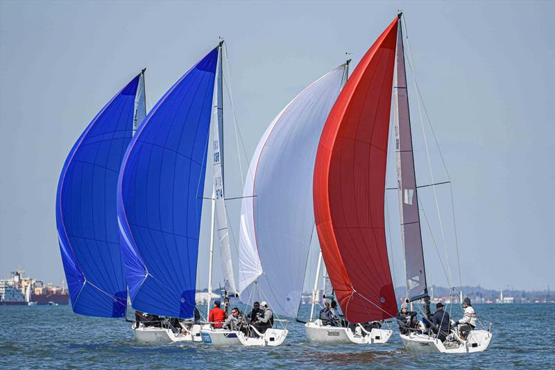 J/70 UK Grand Slam Series - I photo copyright Close Hauled Photography taken at Warsash Sailing Club and featuring the J70 class