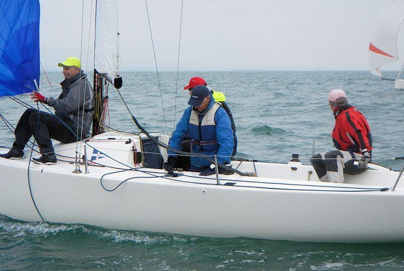 Day 1 of the J70 Regatta at Bembridge photo copyright Mike Samuelson taken at Bembridge Sailing Club and featuring the J70 class