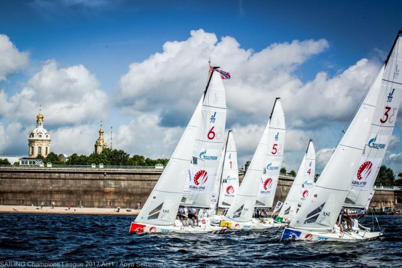 Sailing Champions League Cup 2017 Act 1 photo copyright Anya Semeniouk taken at Yacht Club of Saint-Petersburg and featuring the J70 class