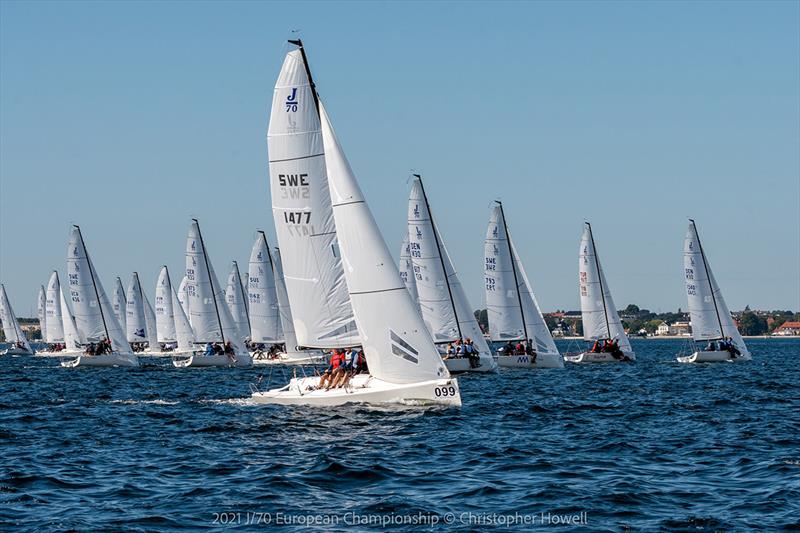 2021 J70 European Championship, day 2 photo copyright Christopher Howell taken at Royal Danish Yacht Club and featuring the J70 class