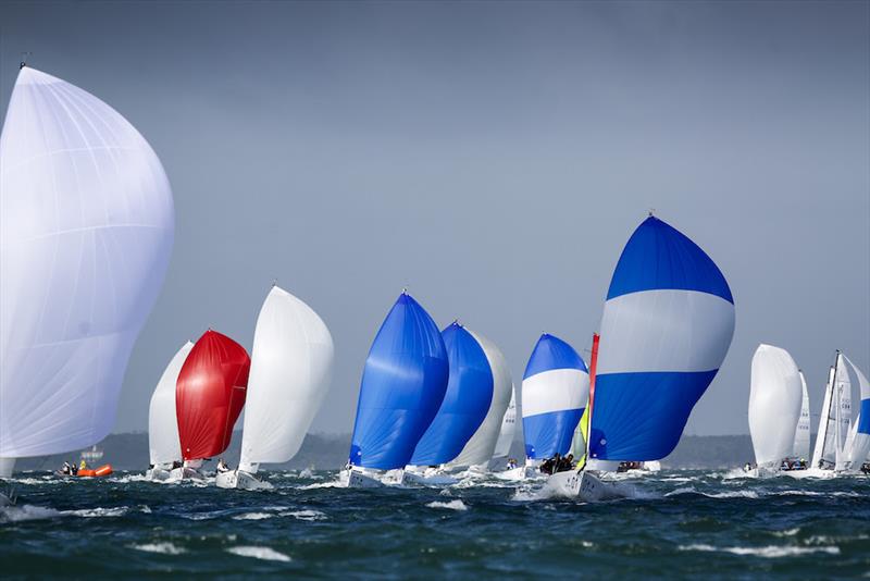 Short, sharp action in the high-octane J/70 Sprint Series - 2021 Land Union September Regatta - photo © Paul Wyeth / RSrnYC