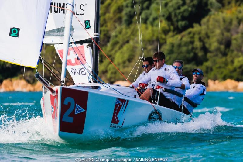 The team from Seglervereinigung Kreuzlingen, leaders of the provisional overall classification. SAILING Champions League Final 2021 - photo © SAILING Champions League / Sailing Energy