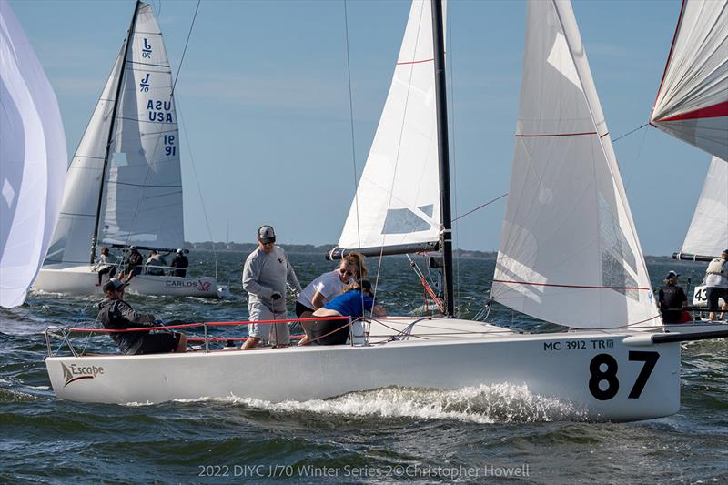 2021/2022 DIYC J 70 Winter Series 2 photo copyright Christopher Howell taken at Davis Island Yacht Club and featuring the J70 class