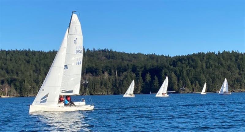 Orcas Island J/70 fleet wins US Sailing Club Award photo copyright Ryan Carson Photography taken at Orcas Island Yacht Club and featuring the J70 class