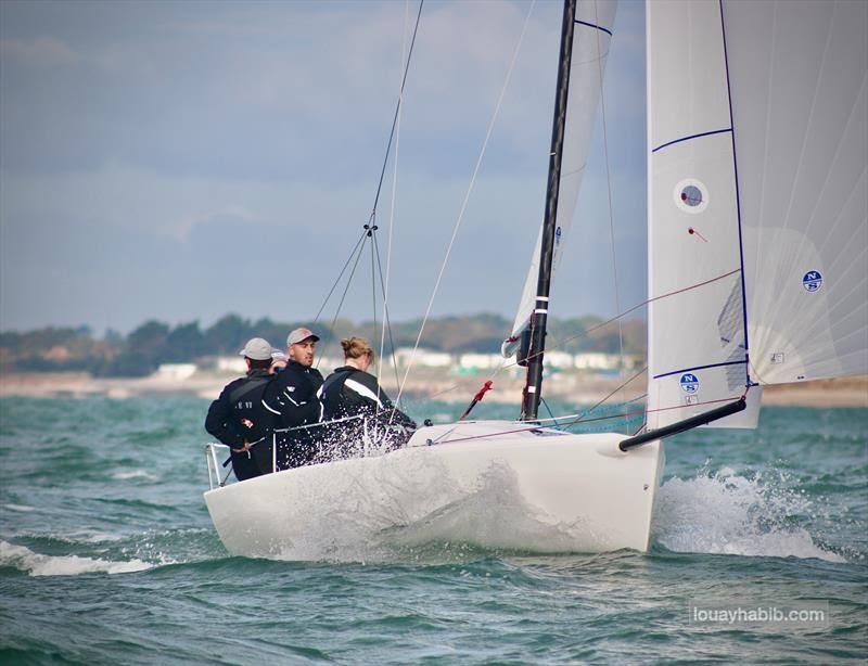 Martin Dent's J/70 Jelvis - 2022 J/70 UK Grand Slam Series #1 photo copyright Louay Habib taken at Warsash Sailing Club and featuring the J70 class