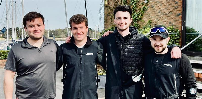 J/70 Jeepster  L-R Horatio Sykes, Miles Jones, Max Clapp, and Mathieu Cadei - 2022 J/70 UK Grand Slam Series #1 photo copyright Paul Wyeth taken at Warsash Sailing Club and featuring the J70 class