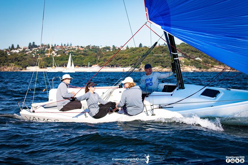 Vamos showing their form - J70 Australian Championship 2022 photo copyright Nic Douglass @sailorgirlhq taken at Cruising Yacht Club of Australia and featuring the J70 class
