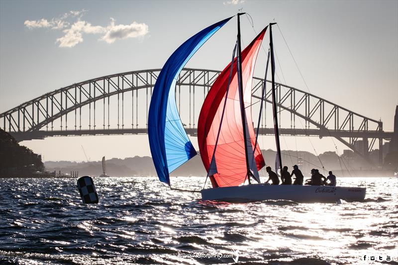 Tight finish between Celestial and Swish - J70 Australian Championship 2022 photo copyright Nic Douglass @sailorgirlhq taken at Cruising Yacht Club of Australia and featuring the J70 class