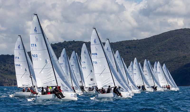 J/70 Cup 2022 Event #1 at Yacht Club Punta Ala photo copyright J/70 Italian Class / Zerogradinord taken at Yacht Club Punta Ala and featuring the J70 class