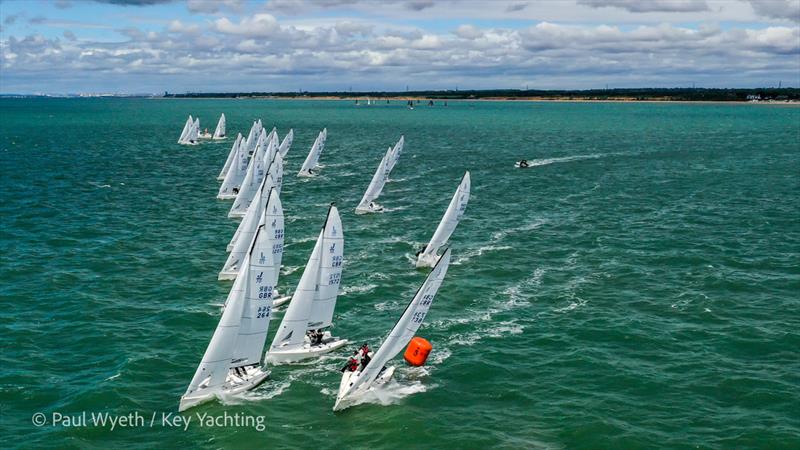 J70 Start - Key Yachting J-Cup Regatta 2022 photo copyright Paul Wyeth / Key Yachting taken at Royal Ocean Racing Club and featuring the J70 class