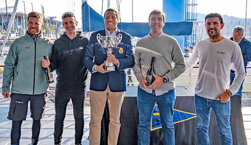 `Tenaz`, a solid champion of the Barcelona Winter Series 2022-23. From left to right: Rubén Castells, Rayco Tabares, Pablo Garriga and Luis Arrarte photo copyright barcelonawinterseries.com taken at  and featuring the J70 class