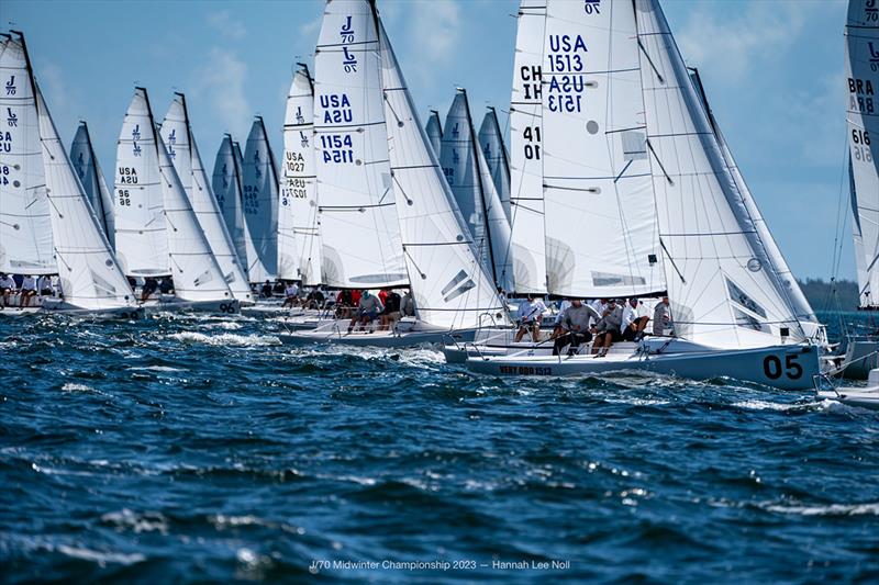 2023 J/70 Midwinters Championship - Final Day photo copyright Hannah Lee Noll taken at  and featuring the J70 class