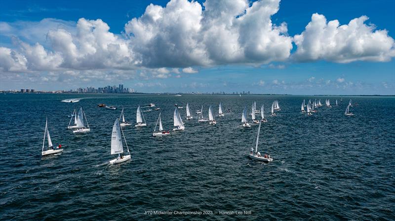 2023 J/70 Midwinters Championship - Final Day photo copyright Hannah Lee Noll taken at  and featuring the J70 class