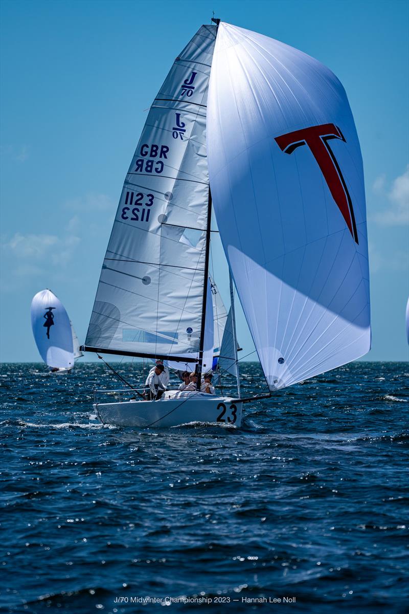 2023 J/70 Midwinters Championship - Final Day photo copyright Hannah Lee Noll taken at  and featuring the J70 class