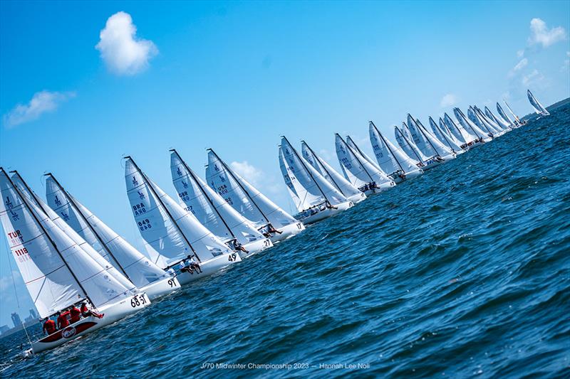 2023 J/70 Midwinters Championship - Final Day - photo © Hannah Lee Noll