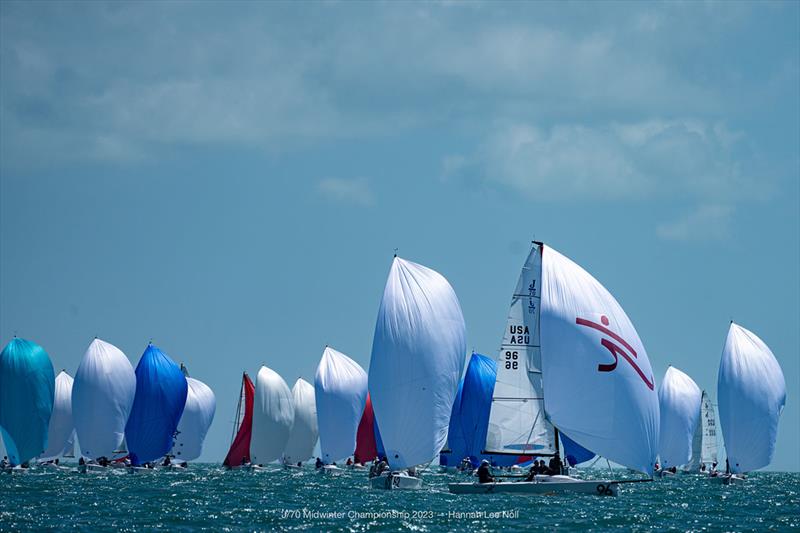 2023 J/70 Midwinters Championship - Final Day photo copyright Hannah Lee Noll taken at  and featuring the J70 class