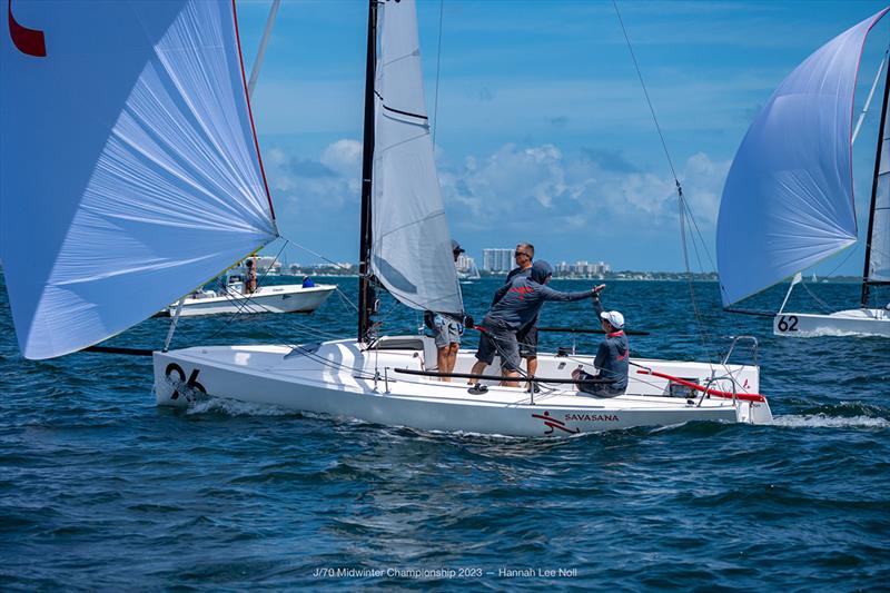 2023 J/70 Midwinters Championship - Final Day photo copyright Hannah Lee Noll taken at  and featuring the J70 class