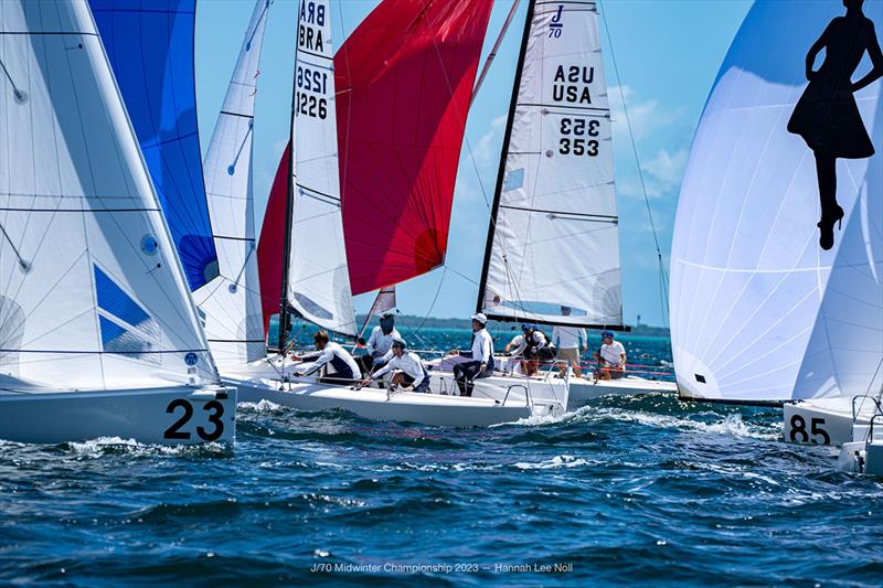 2023 J/70 Midwinters Championship - Final Day photo copyright Hannah Lee Noll taken at  and featuring the J70 class