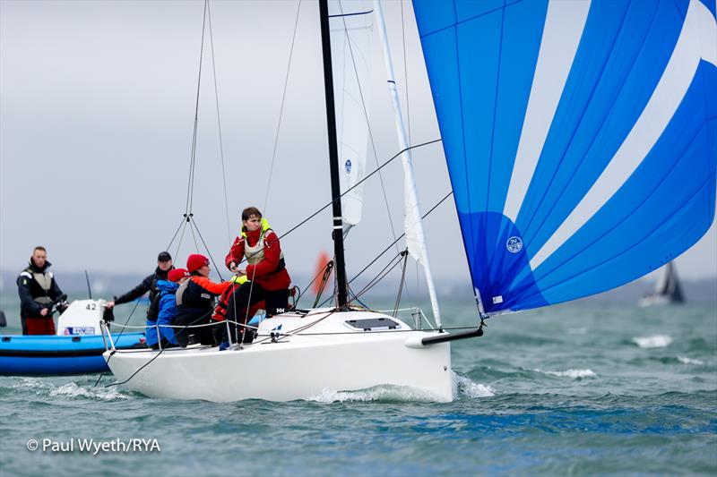 British Keelboat Academy at Cowes photo copyright Paul Wyeth / www.pwpictures.com taken at  and featuring the J70 class