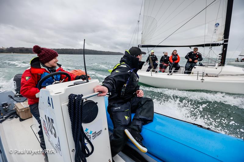 British Keelboat Academy at Cowes photo copyright Paul Wyeth / www.pwpictures.com taken at  and featuring the J70 class