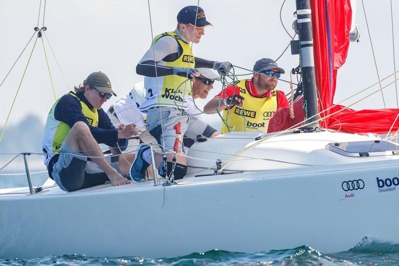 Last year's J/70 winners around Carsten Kemmling expect strong competition at Kiel Week - photo © Christian Beeck / Kieler Woche