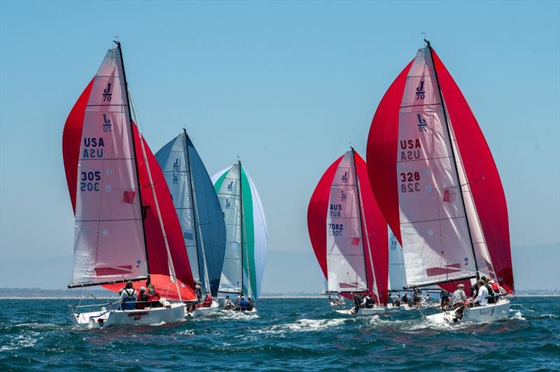 Long Beach Race Week photo copyright Tom Walker taken at Long Beach Yacht Club and featuring the J70 class