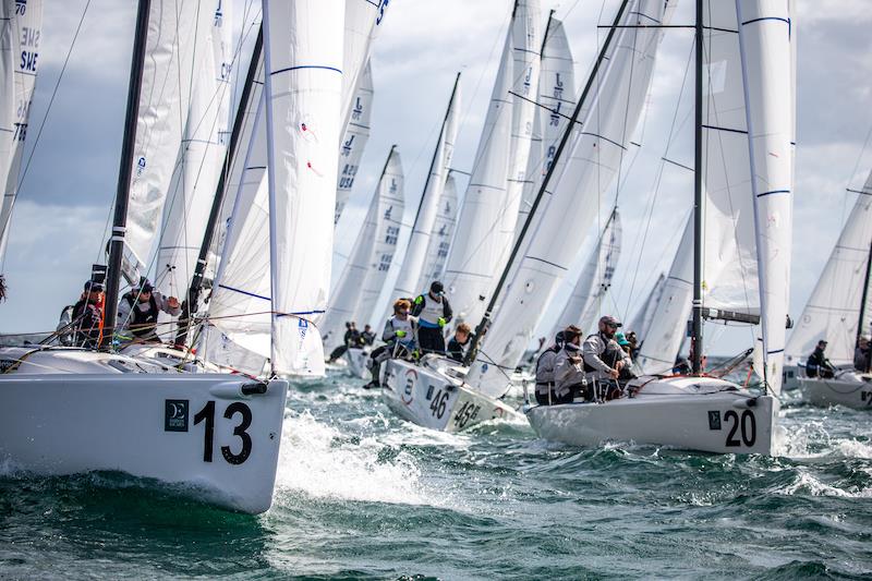 J/70s battling for contention in tight one-design racing - photo © Sportography