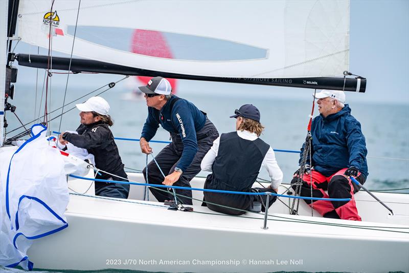 2023 J/70 North American Championship day 1 photo copyright Hannah Lee Noll taken at Chicago Yacht Club and featuring the J70 class