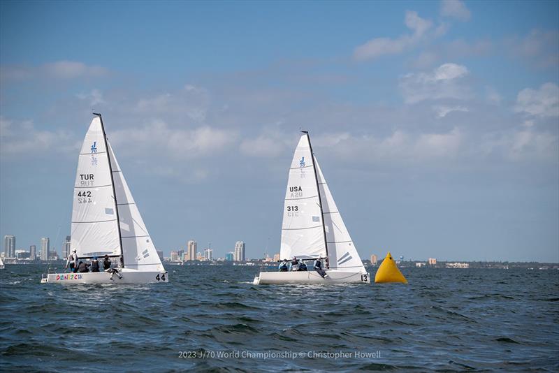 2023 J/70 World Championship Day 4 photo copyright Christopher Howell taken at St. Petersburg Yacht Club, Florida and featuring the J70 class