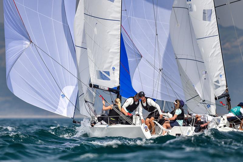 Brutus during the J70 Europeans 2023 in Weymouth photo copyright James Tomlinson taken at Weymouth & Portland Sailing Academy and featuring the J70 class