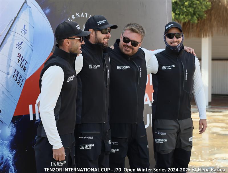 Tenzor International Cup Stage 5 Day 1 photo copyright Elena Razina taken at Tenzor Sailing Club and featuring the J70 class