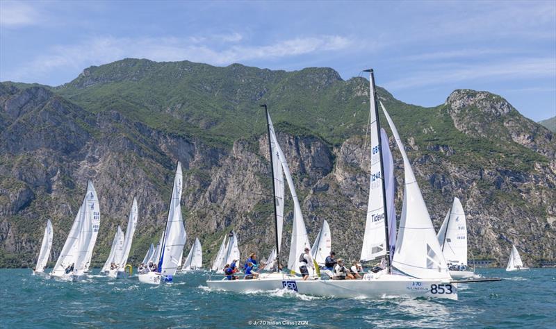 J/70 Mixed-Plus World Championship 2025 - Day 2 photo copyright J/70 Italian Class / Zerogradinord taken at Circolo Vela Torbole and featuring the J70 class