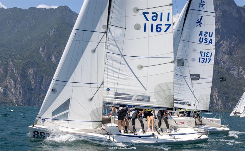 J/70 Mixed-Plus World Championship 2025 at Circolo Vela Torbole - Day 3 photo copyright J/70 Italian Class / Zerogradinord taken at Circolo Vela Torbole and featuring the J70 class