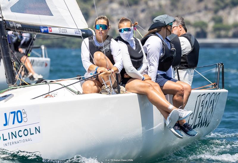 J/70 Mixed-Plus World Championship 2025 at Circolo Vela Torbole - Day 3 photo copyright J/70 Italian Class / Zerogradinord taken at Circolo Vela Torbole and featuring the J70 class