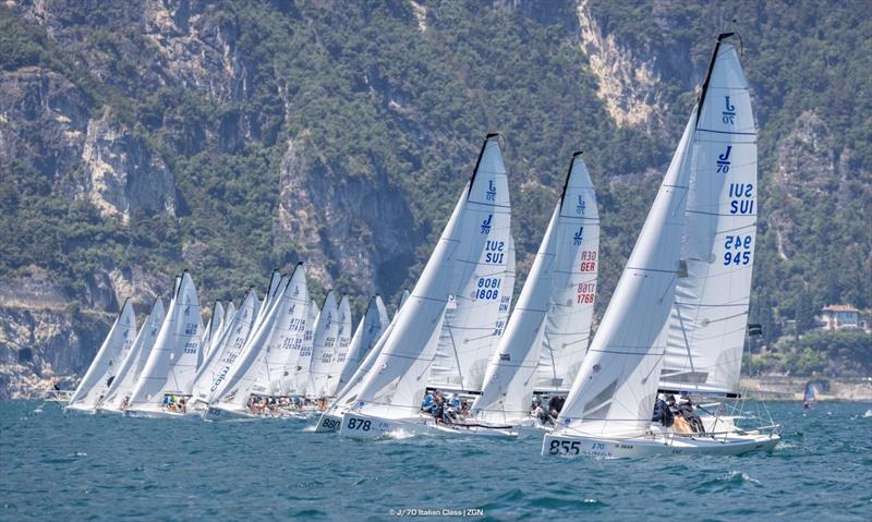 J/70 Mixed-Plus World Championship 2025 at Circolo Vela Torbole - Day 3 photo copyright J/70 Italian Class / Zerogradinord taken at Circolo Vela Torbole and featuring the J70 class