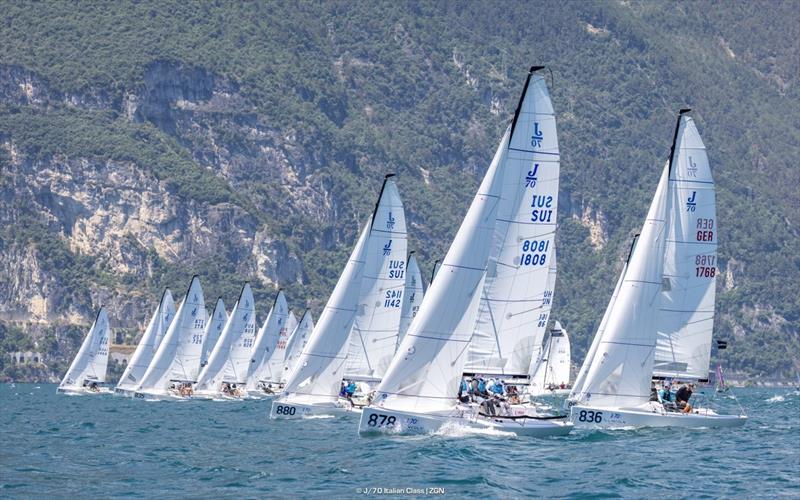 J/70 Mixed-Plus World Championship 2025 at Circolo Vela Torbole - Day 3 photo copyright J/70 Italian Class / Zerogradinord taken at Circolo Vela Torbole and featuring the J70 class