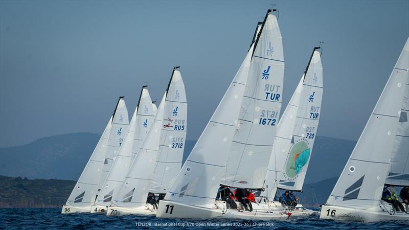 Tenzor International Cup - J/70 Open Winter Series 2025/26 Leg 3 Day 2 - photo © Chiara Slijk