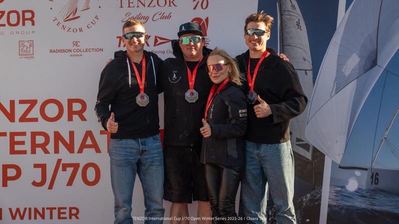 Tenzor International Cup - J/70 Open Winter Series 2025/26 Leg 3 Day 3 photo copyright Chiara Slijk taken at Tenzor Sailing Club and featuring the J70 class