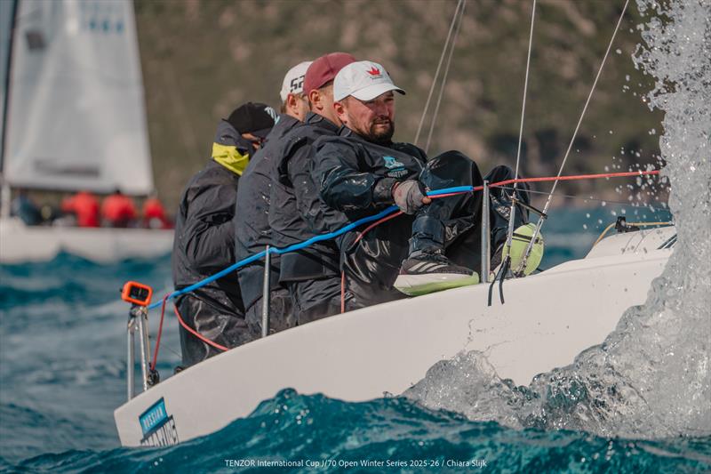 Tenzor International Cup - J/70 Open Winter Series 2025/26 - Leg 4 Day 1 photo copyright Chiara Slijk taken at Tenzor Sailing Club and featuring the J70 class