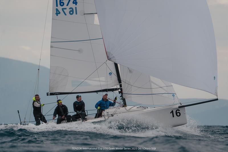 Tenzor International Cup - J/70 Open Winter Series 2025/26 - Leg 4 Day 1 photo copyright Chiara Slijk taken at Tenzor Sailing Club and featuring the J70 class