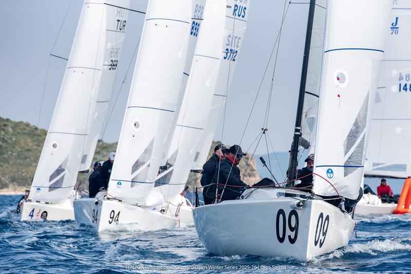 Tenzor International Cup - J/70 Open Winter Series 2025/26 - Leg 5 Day 1 - photo © Olga Sarma