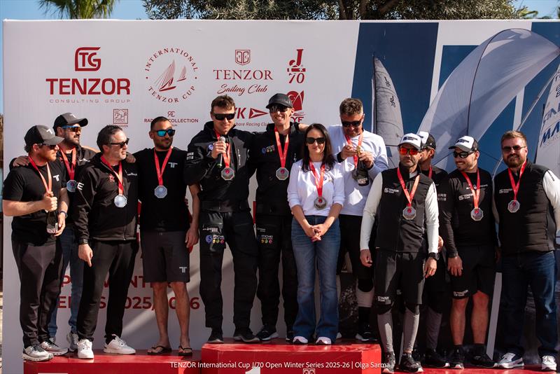 Tenzor International Cup - J/70 Open Winter Series 2025/26 - Leg 5 Prize Giving - photo © Olga Sarma
